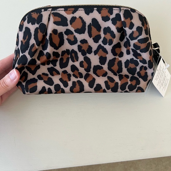 Kate Spade Brown and Black Animal Print Cosmetic Bag - Picture 2 of 4